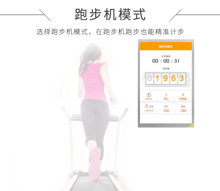 跑步機模式也能精準(zhǔn)計步